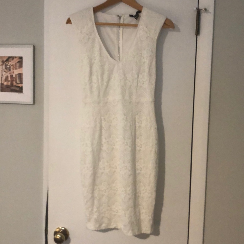 White lace dress
